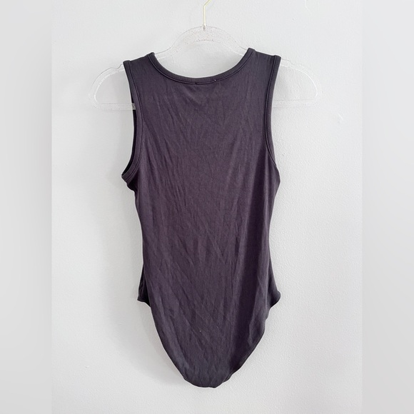 HEATHERLY Grey Ribbed Bodysuit - Picture 2 of 3
